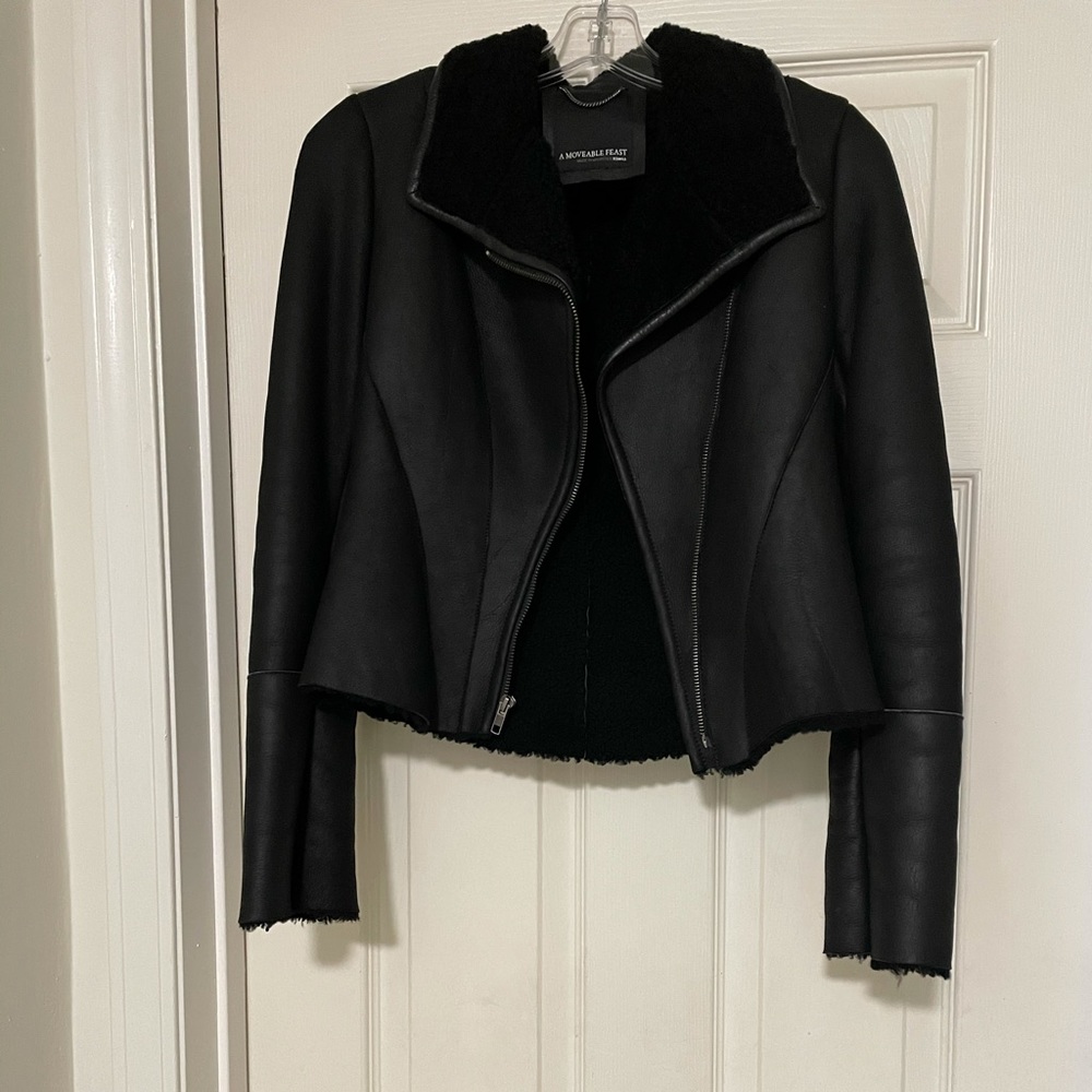 Gorgeous sheep leather shearling jacket - Picture 3 of 16